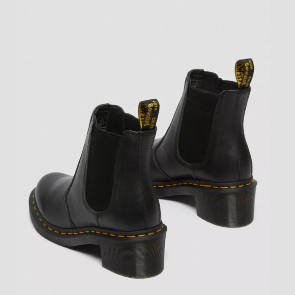 Dr. Martens Black Leather Cadence Heeled Chelsea Boots - Picture 3 of 7